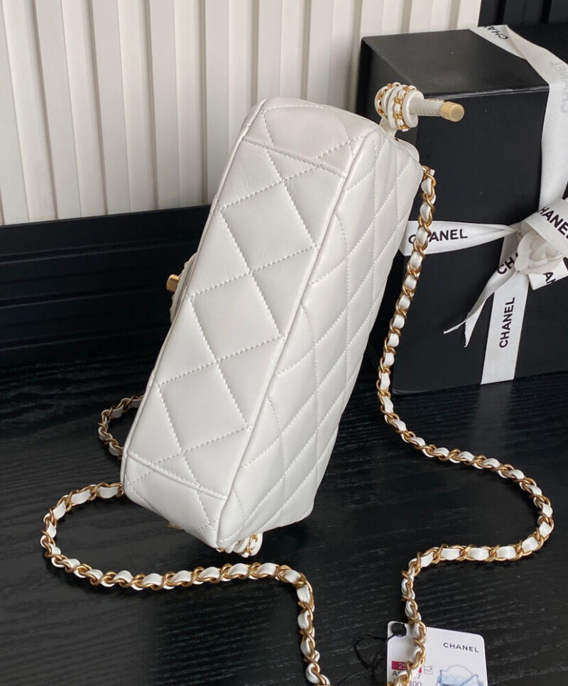 Chanel Flap Bag With Top Handle AS5317 Cream